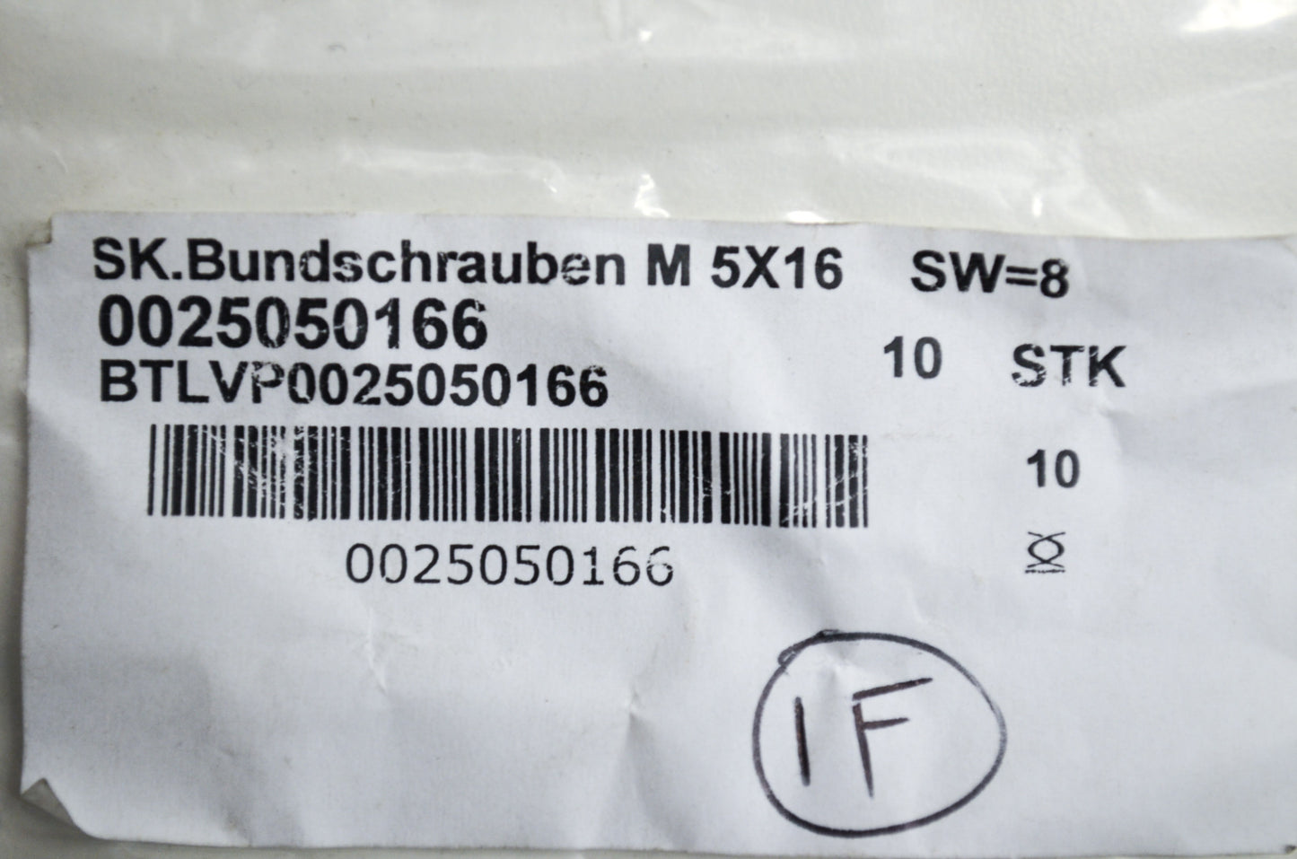 OEM KTM 25050166 Hex Head Collar Screw M5X16 TX30 Qty 6 NOS