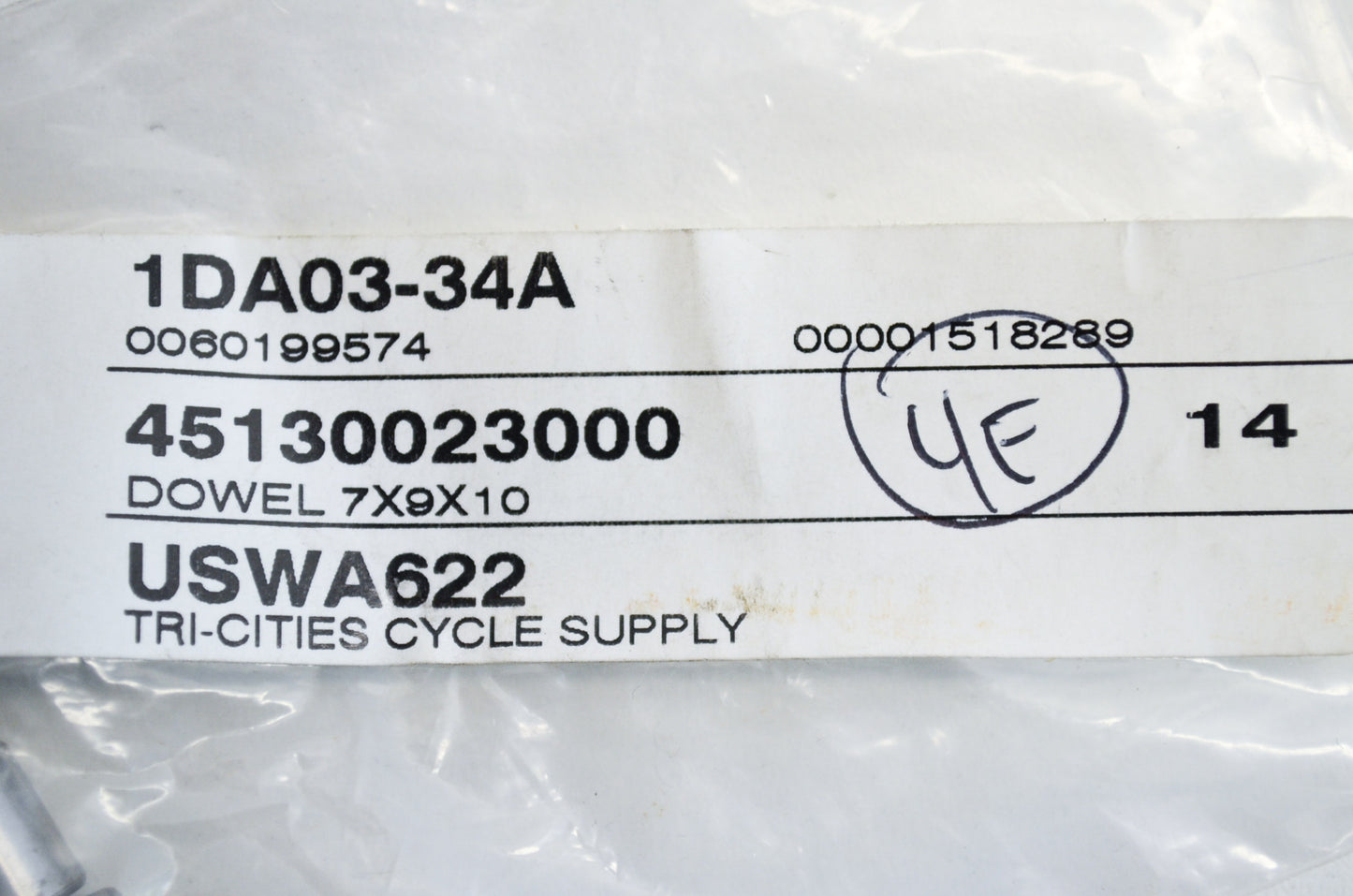 OEM KTM 45130023000 Dowel 7x9x10 Qty 2 NOS