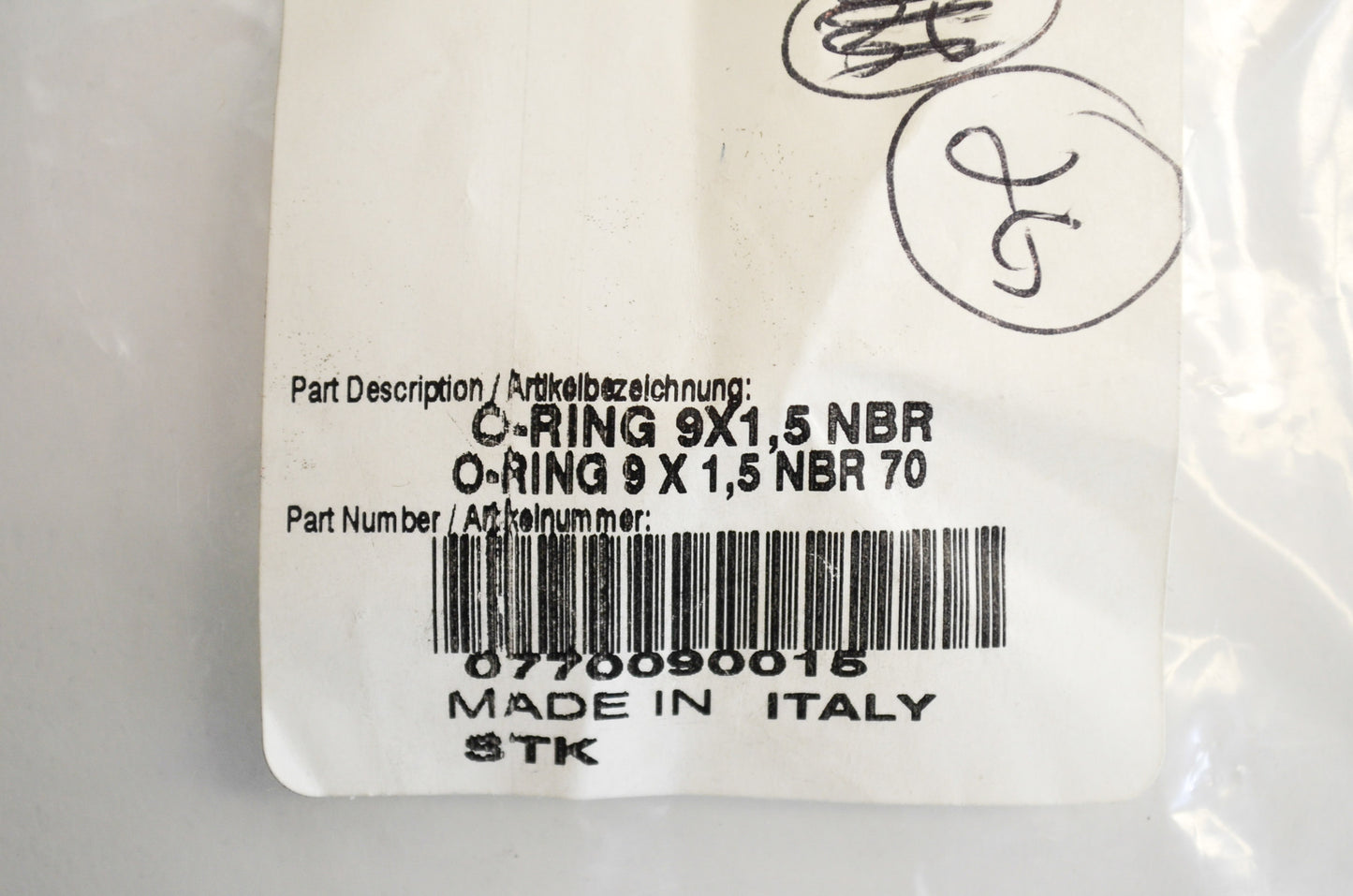 O-Rings EXC SX MXC XC SMR RC8 Qty 4 NOS