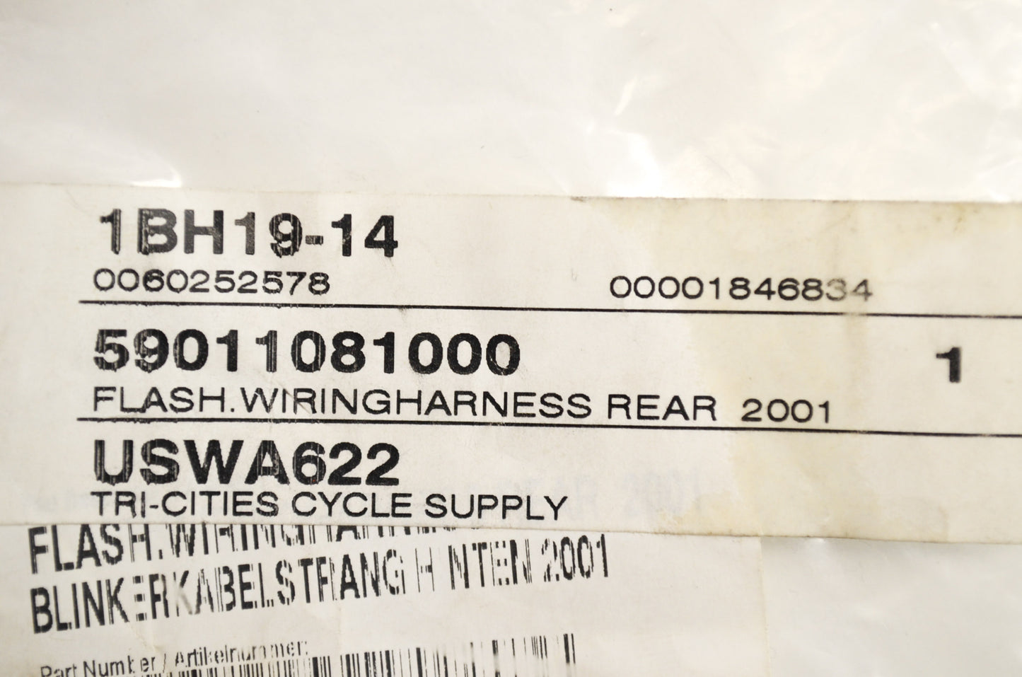 Rear Flash Wiring Harness EXC SMC SXC NOS