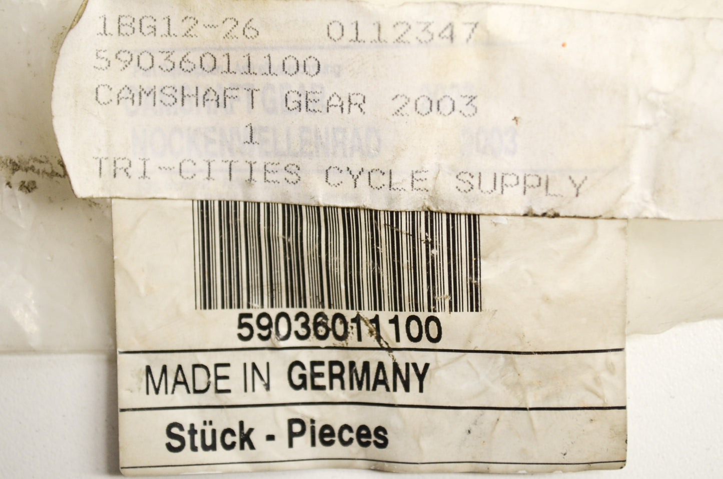 OEM KTM 59036011100 Camshaft Gear NOS