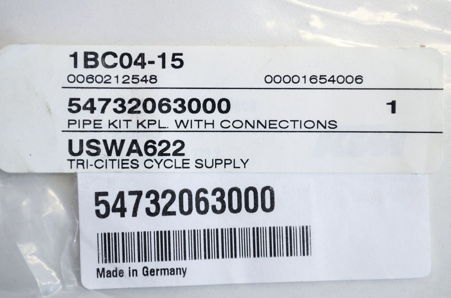 Pipe Kit With Connections EGS EXC MXC SX NOS