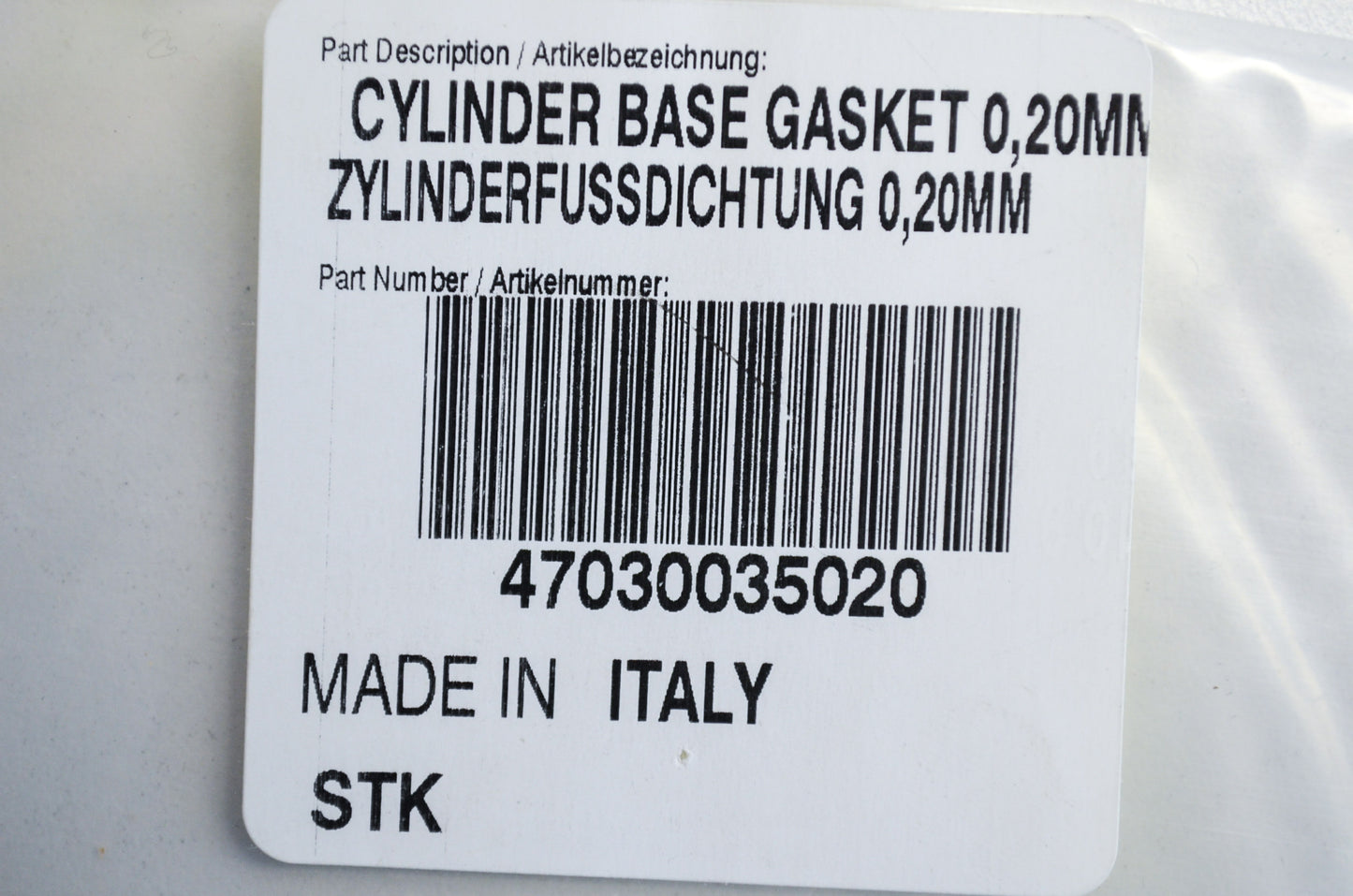 OEM KTM 47030035020 Cylinder Base Gasket 0.20mm Qty 2 NOS
