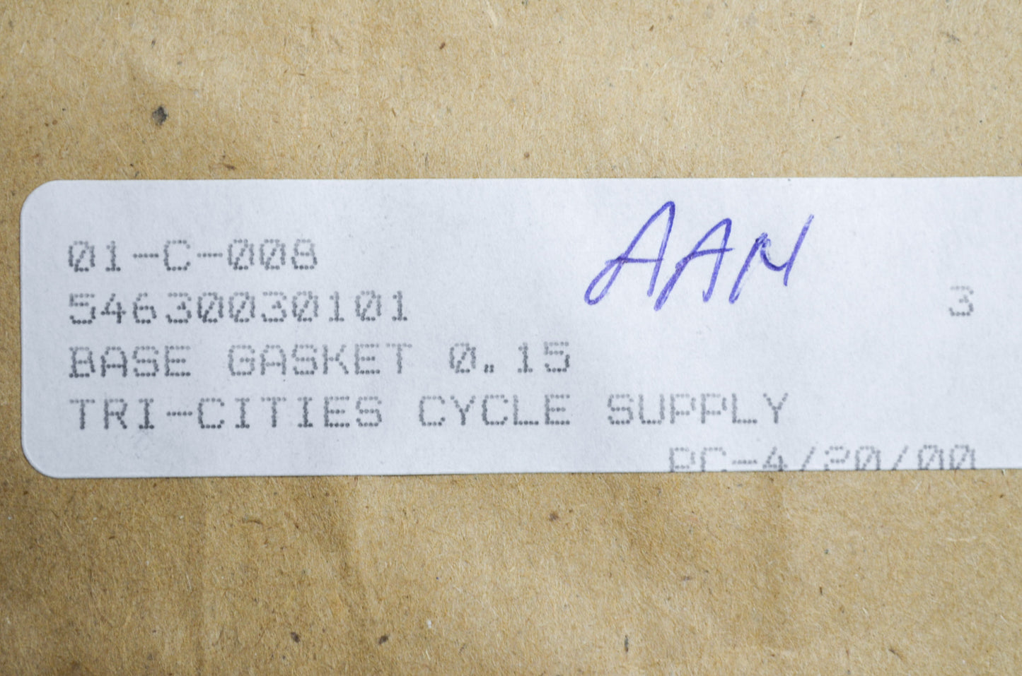 OEM KTM 54630030101 Cylinder Base Gasket 0.15mm NOS