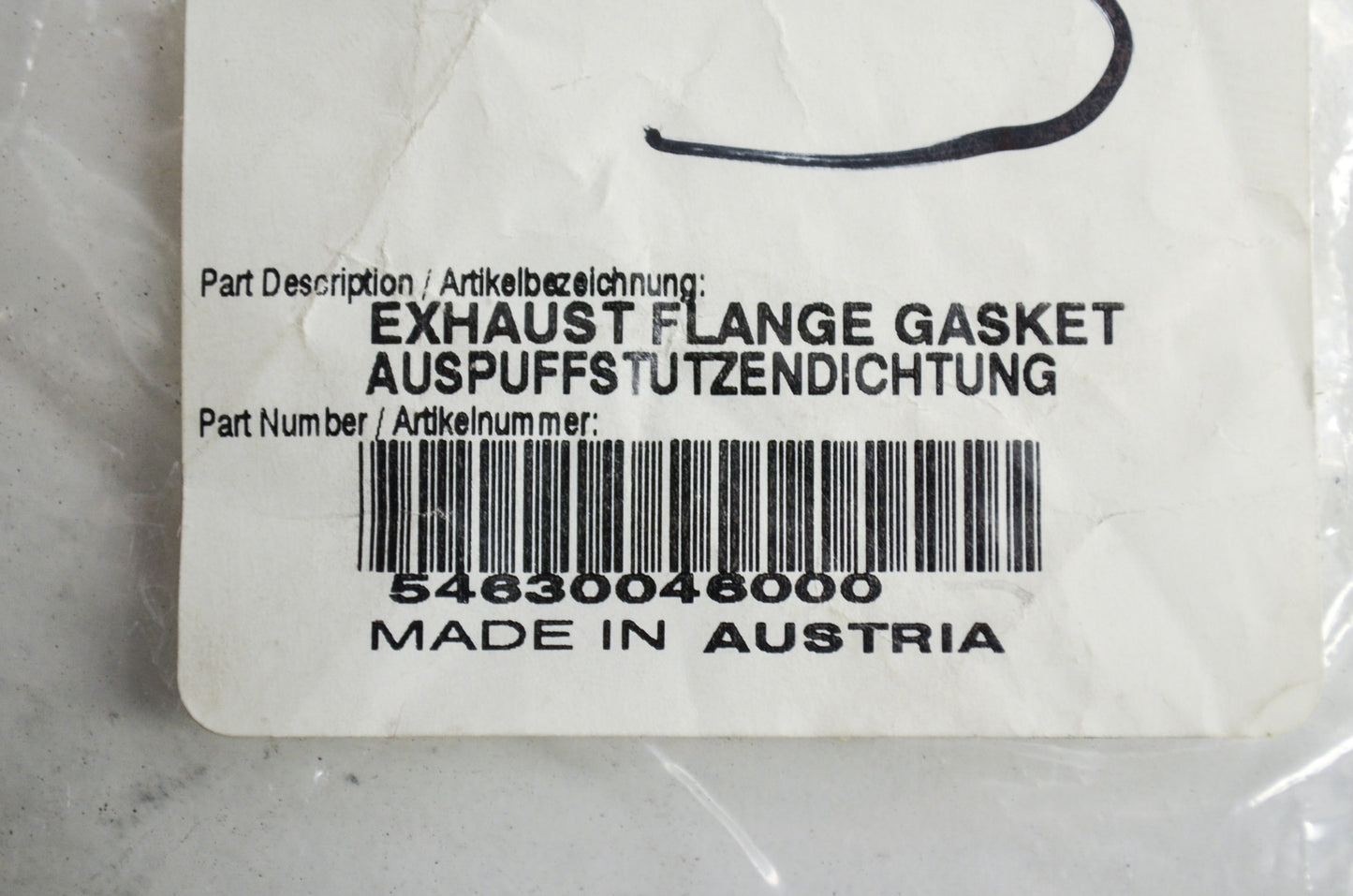 OEM KTM 54630046000 Exhaust Flange Gasket NOS