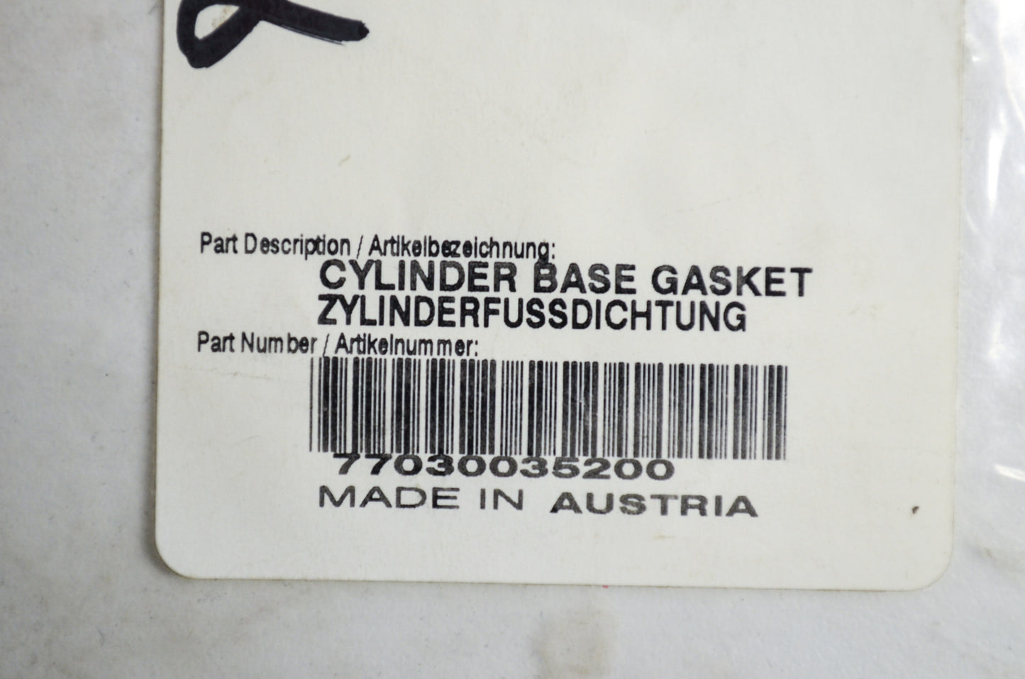 Cylinder Base Gasket NOS