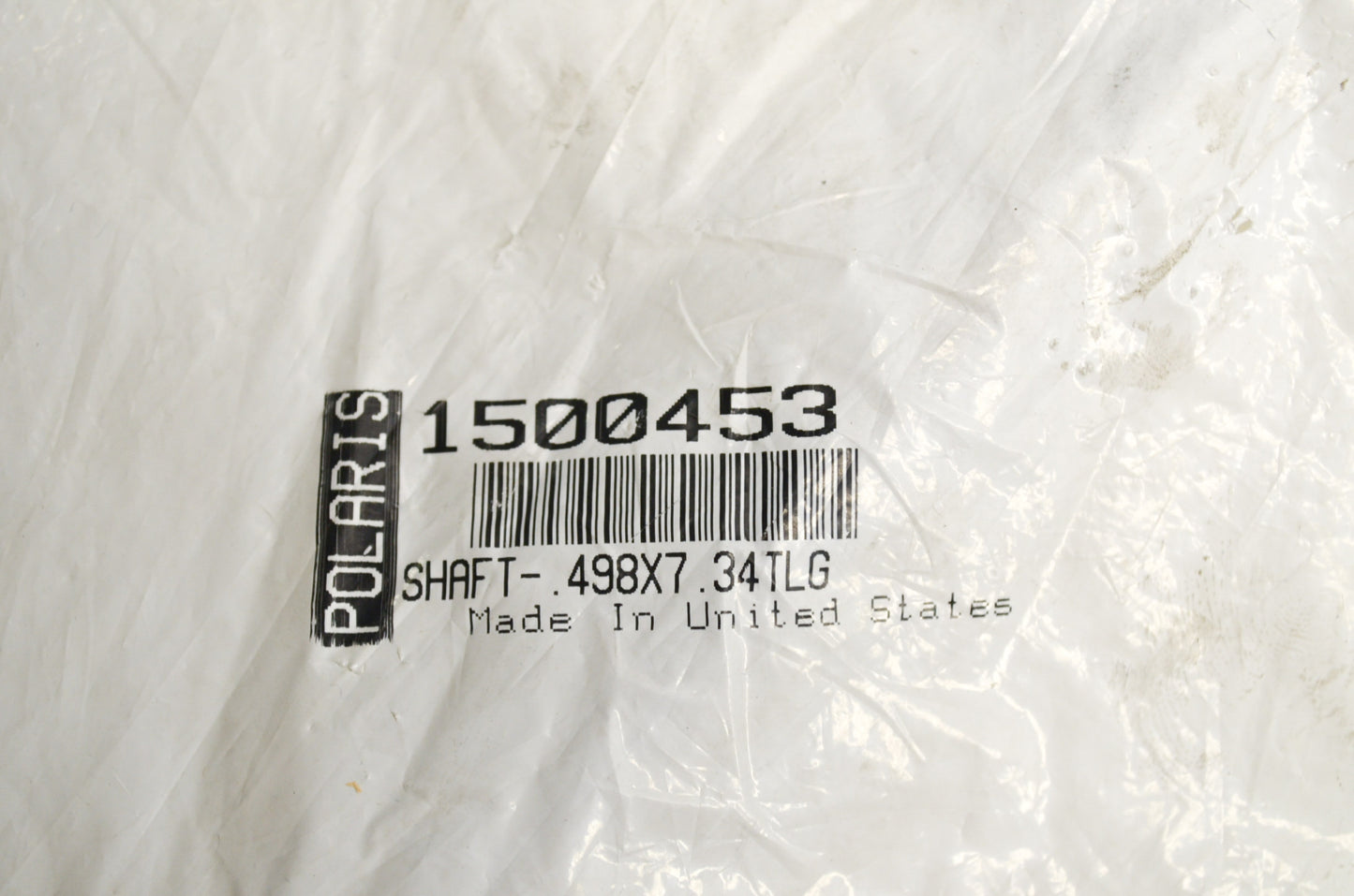 OEM Polaris 1500453 Shaft .498x7.34 NOS
