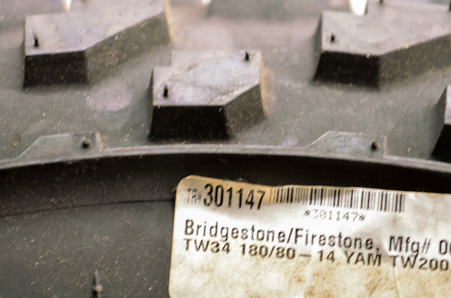 New Bridgestone Trail Wing-34 Rear Tire 180/80/14