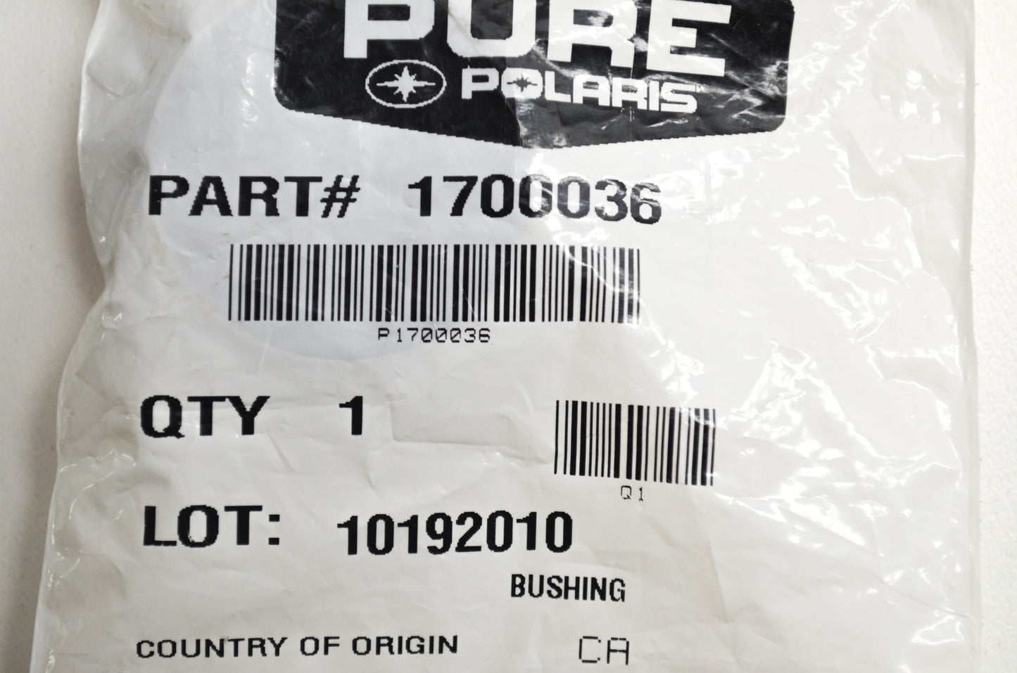 OEM Polaris 1700036 Bushing NOS