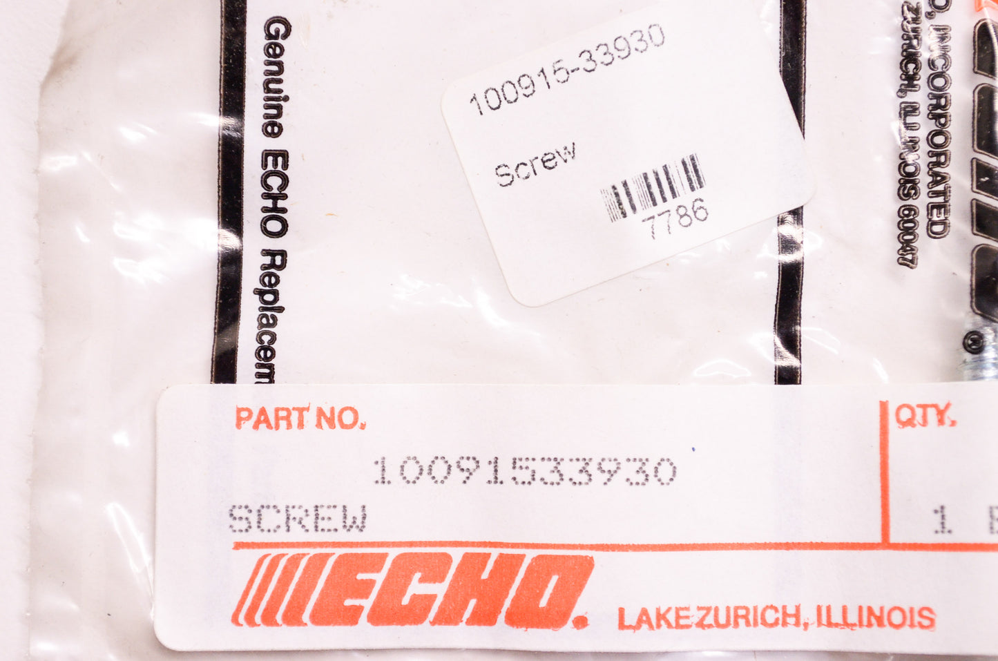 New OEM Echo Screw Qty 2 NOS