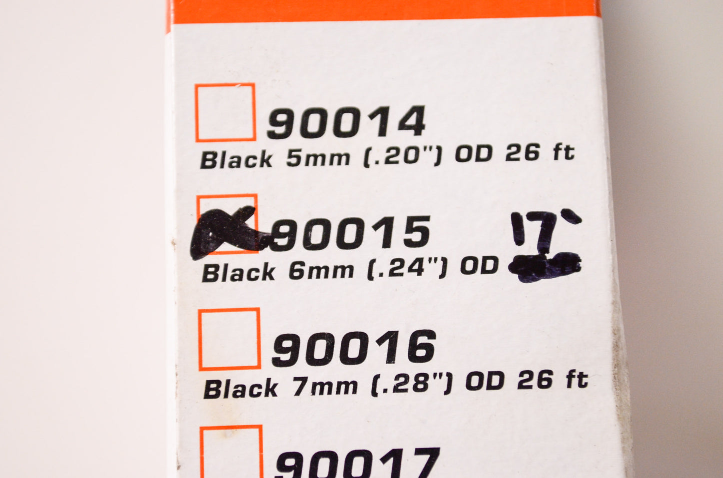 RePower Black Fuel Line 6mm (.24') OD x 17' NOS