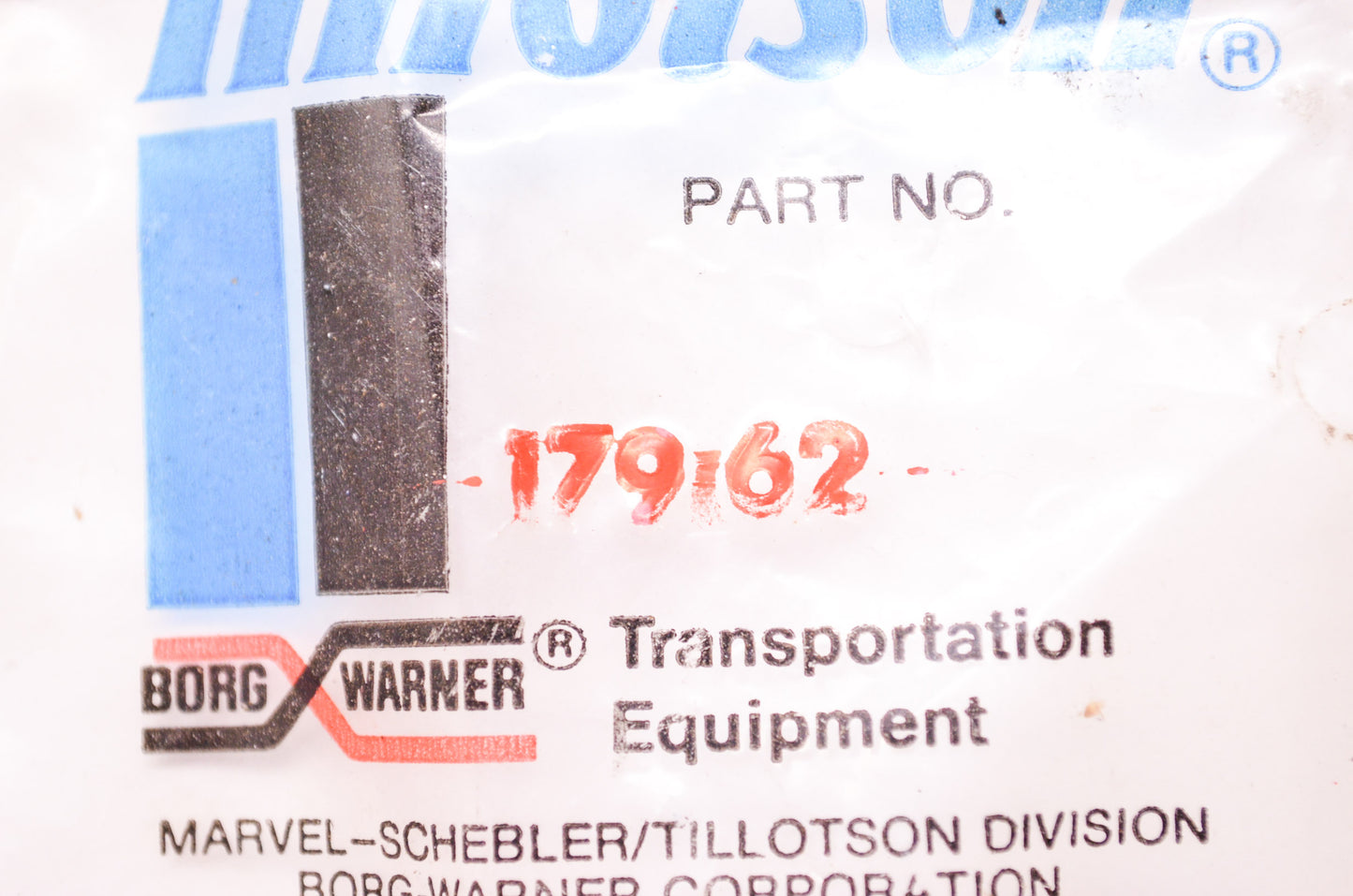 New Tillotson Welch Plug NOS