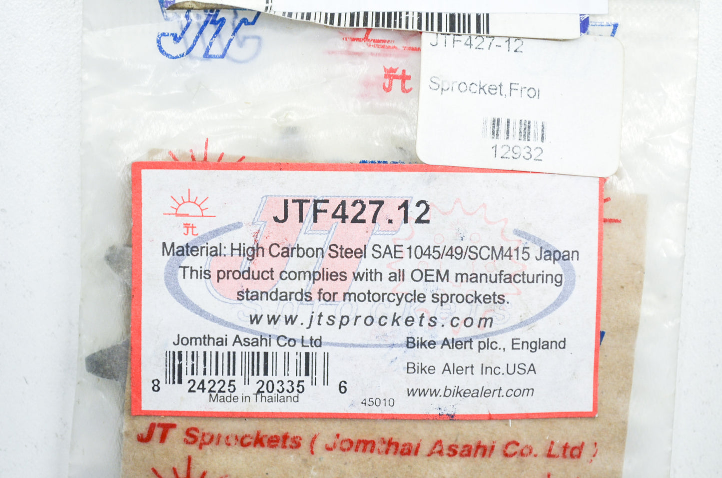 New JT Sprockets 12 Tooth Sprocket Suzuki RM125 PE175 RM-Z250 NOS