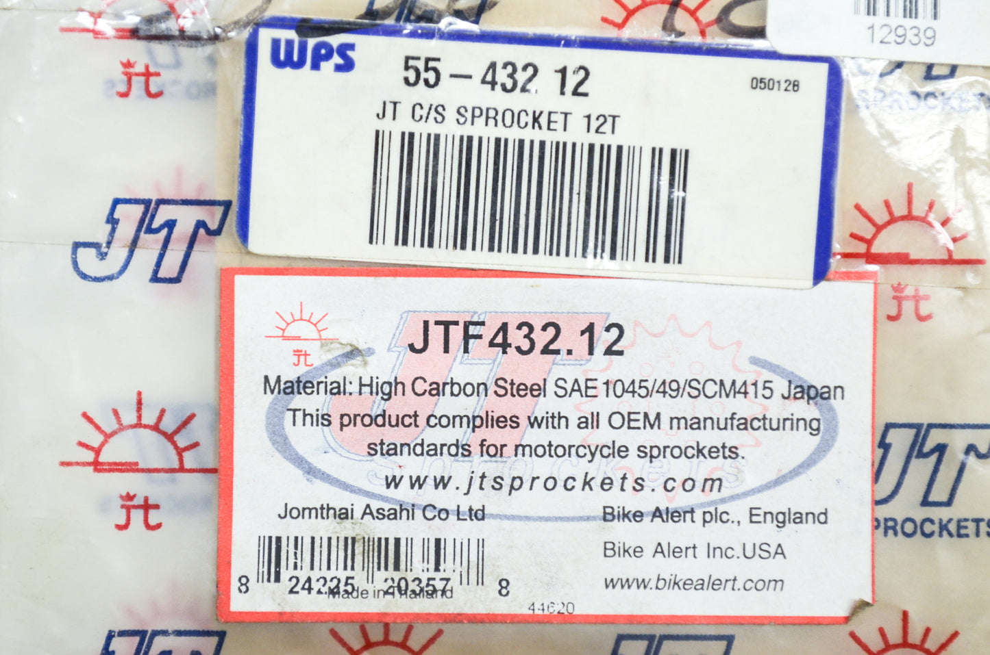 New JT Sprockets 12 Tooth Sprocket Suzuki LT250 NOS