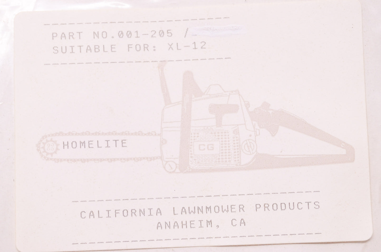 New California Lawnmower Products Engine Gasket Kit Homelite XL-12 NOS