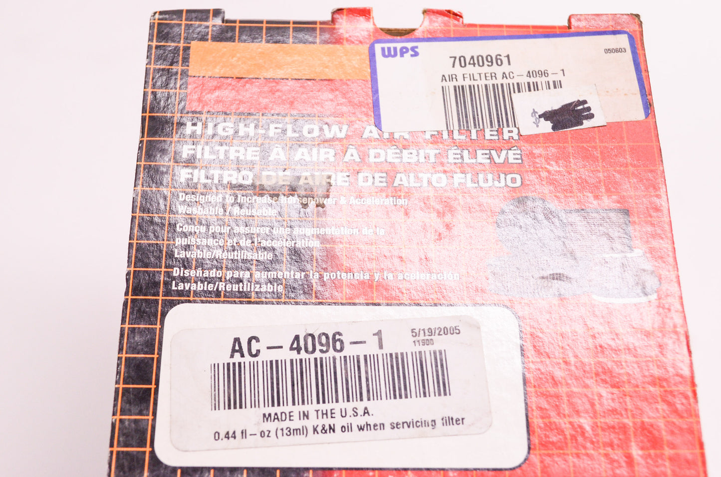 New K&N High Flow Washable Air Filter Assembly Arctic Cat NOS