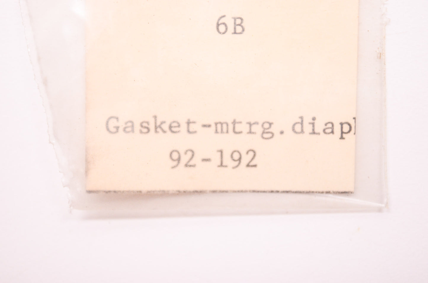 New Walbro Diaphragm Gasket 6A NOS