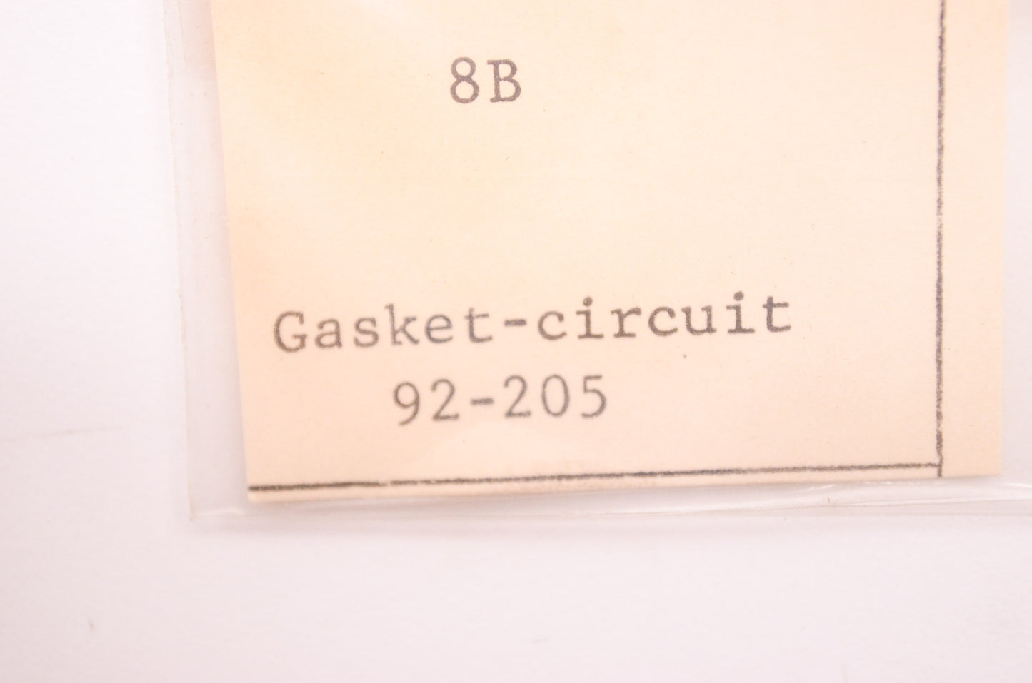 New Walbro Circuit Gasket 8B NOS