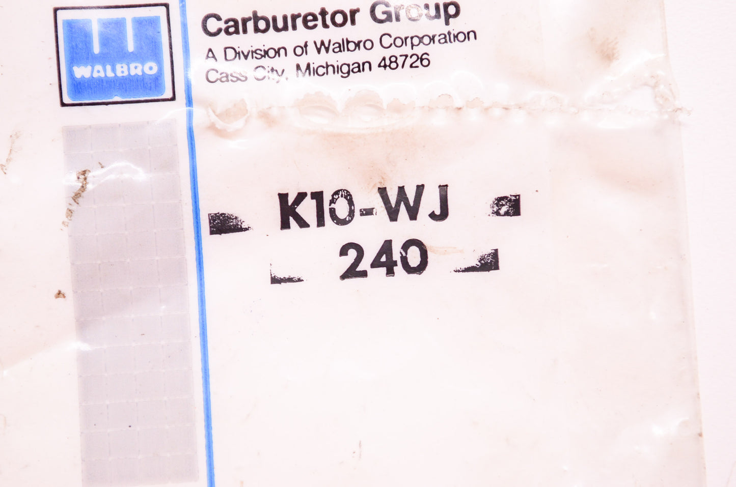 New Walbro Carburetor Gasket Kit NOS