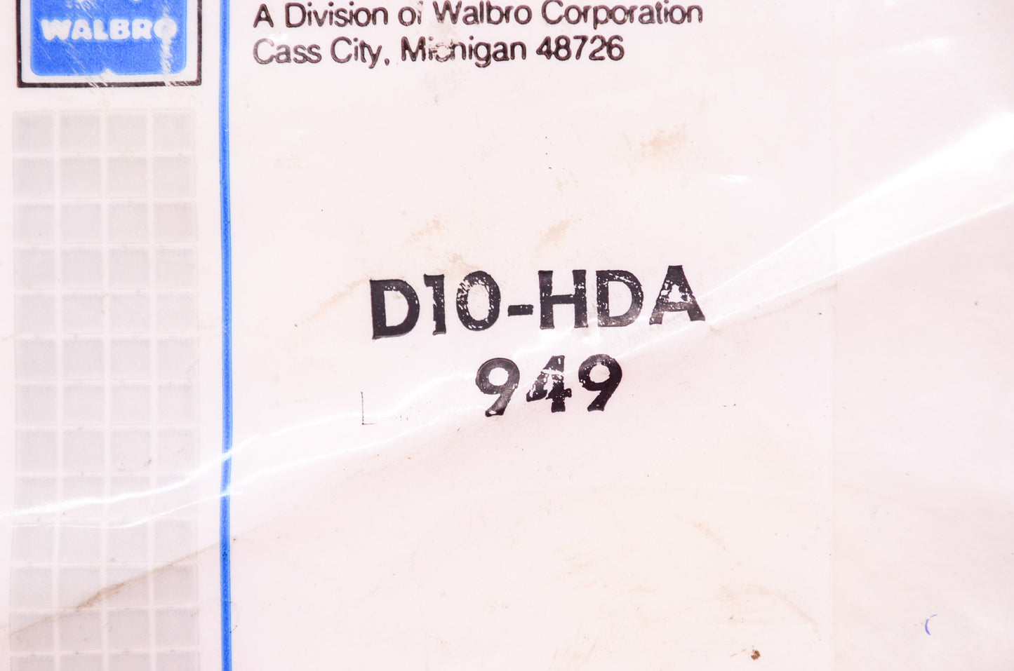 New Walbro Carburetor Gasket Diaphragm Kit NOS