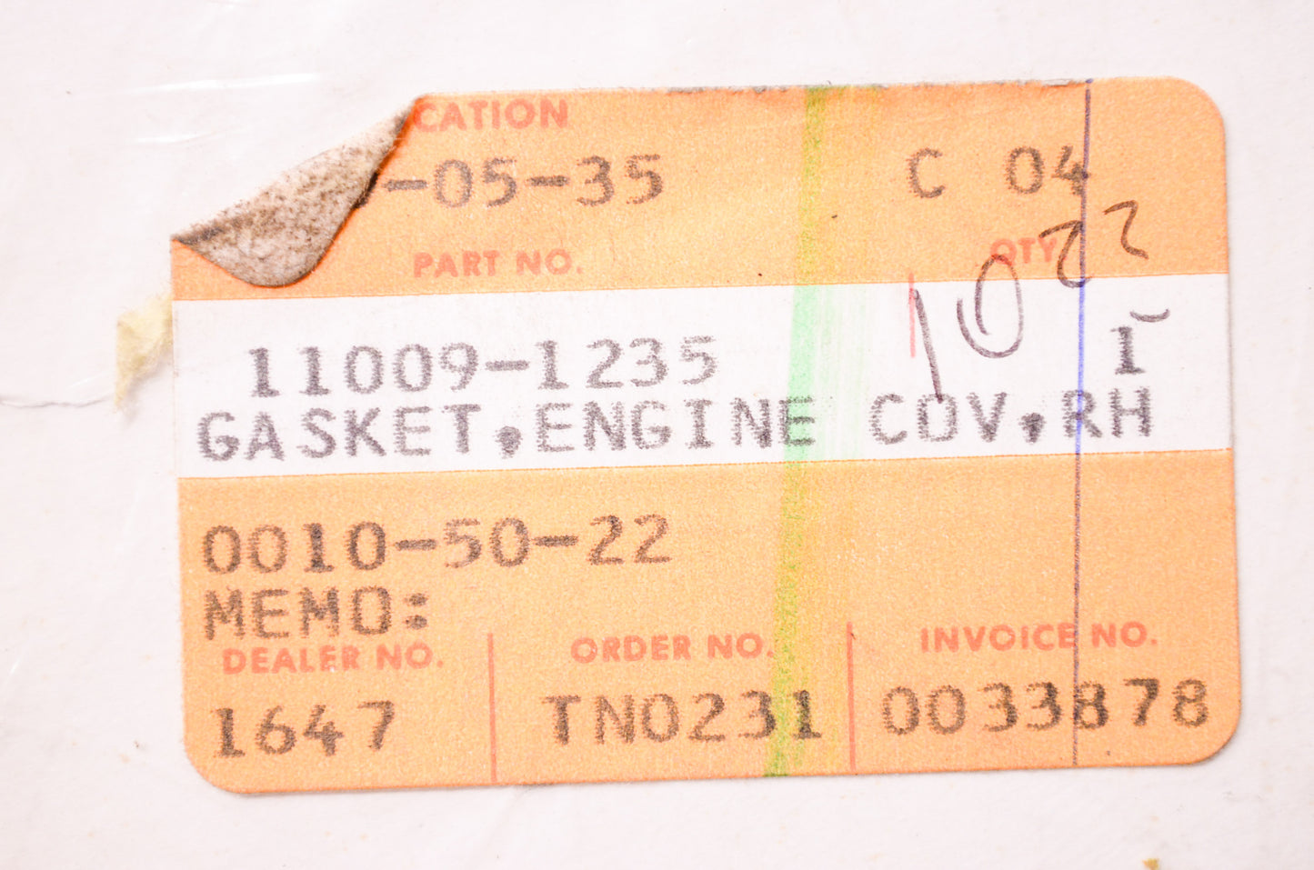 Clutch Cover Gasket NOS