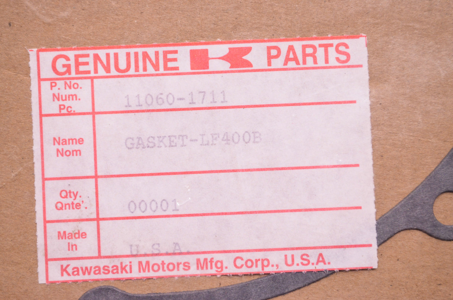 Generator Gasket NOS