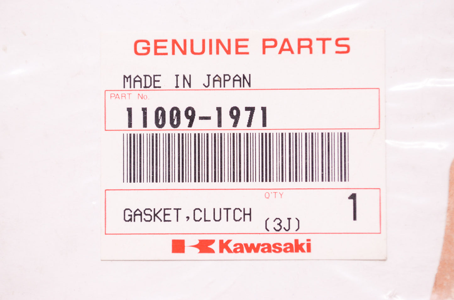 OEM Kawasaki 11009-1971 Clutch Cover Gasket NOS