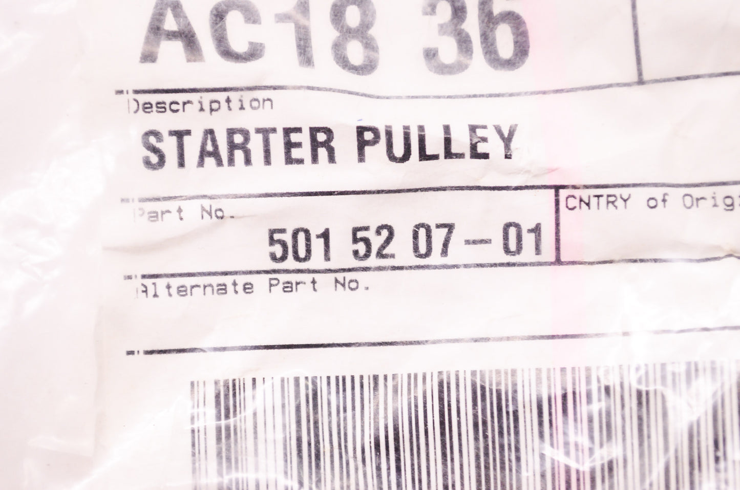 Starter Pulley NOS