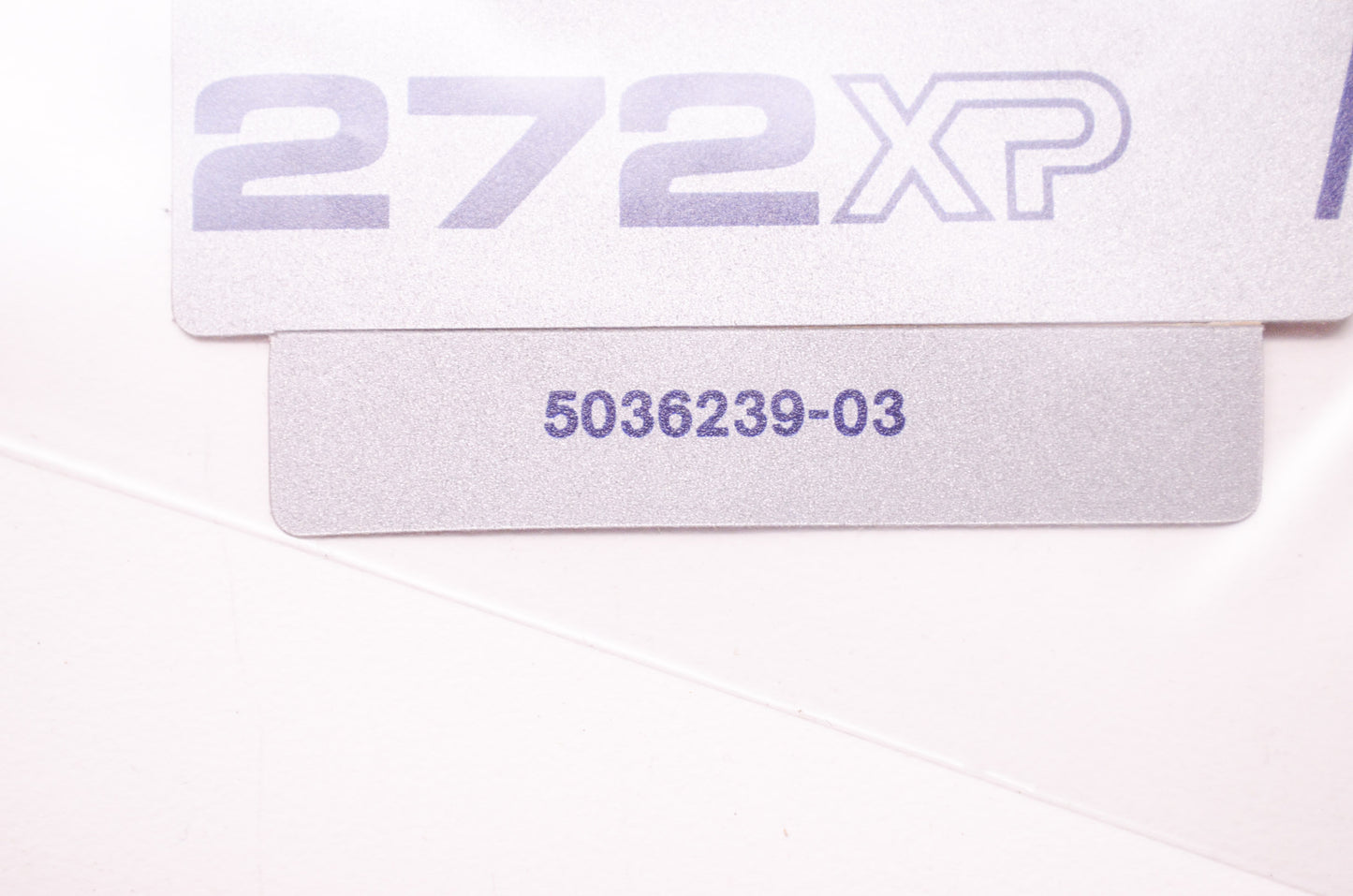 Label Decal 272XP NOS