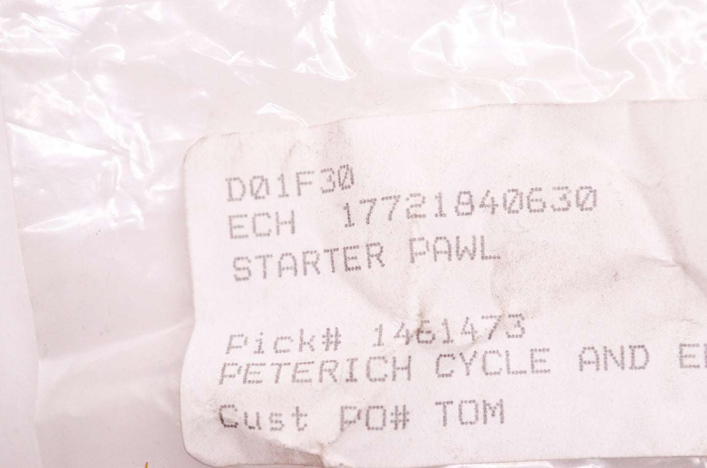 New OEM Echo Starter Pawl