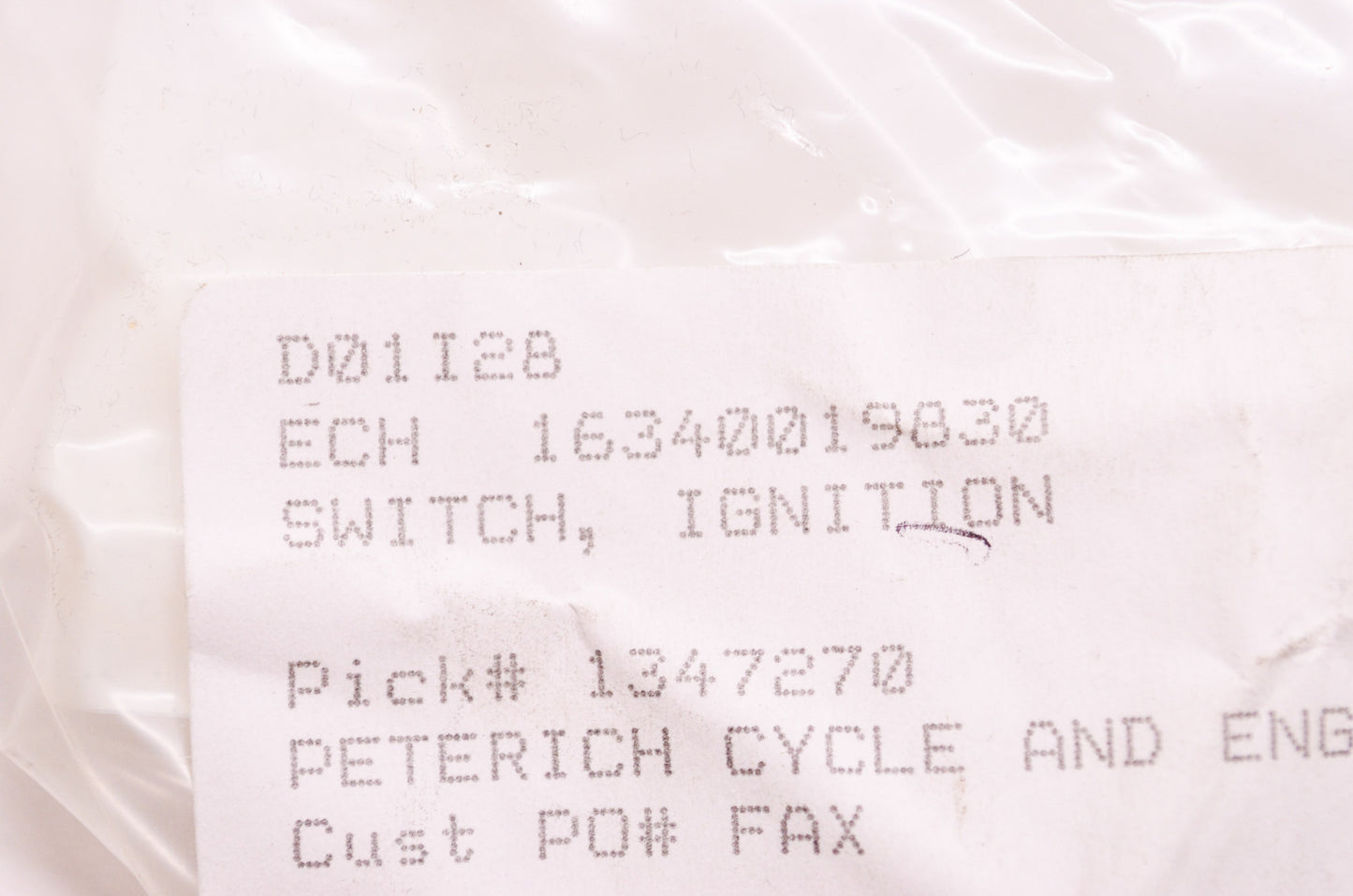 New OEM Echo Ignition Switch