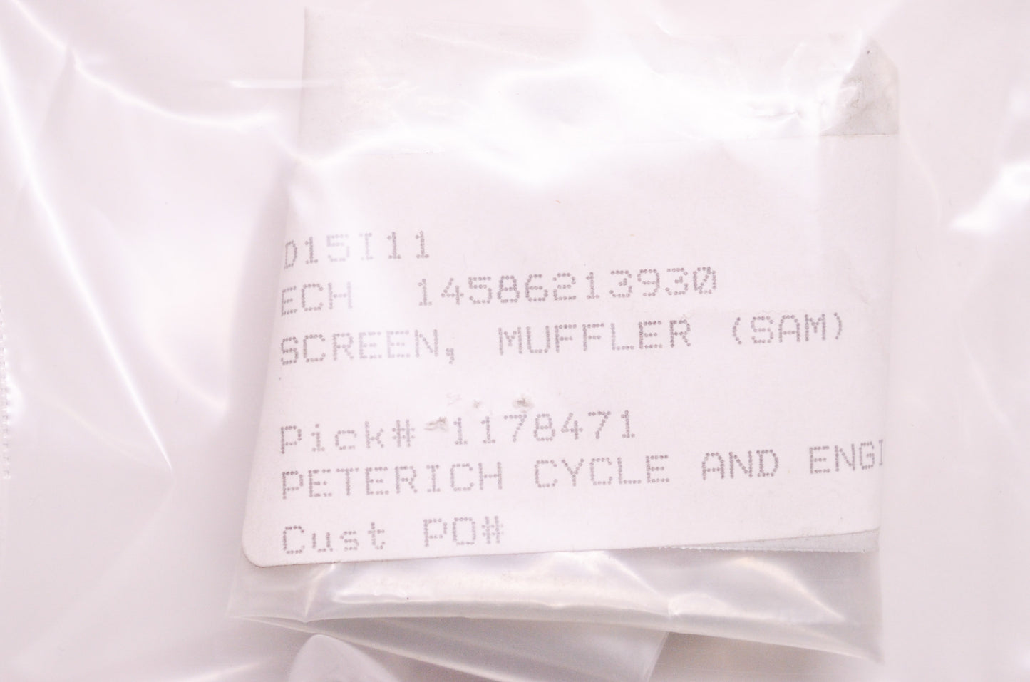 Muffler Screen Qty 2 NOS