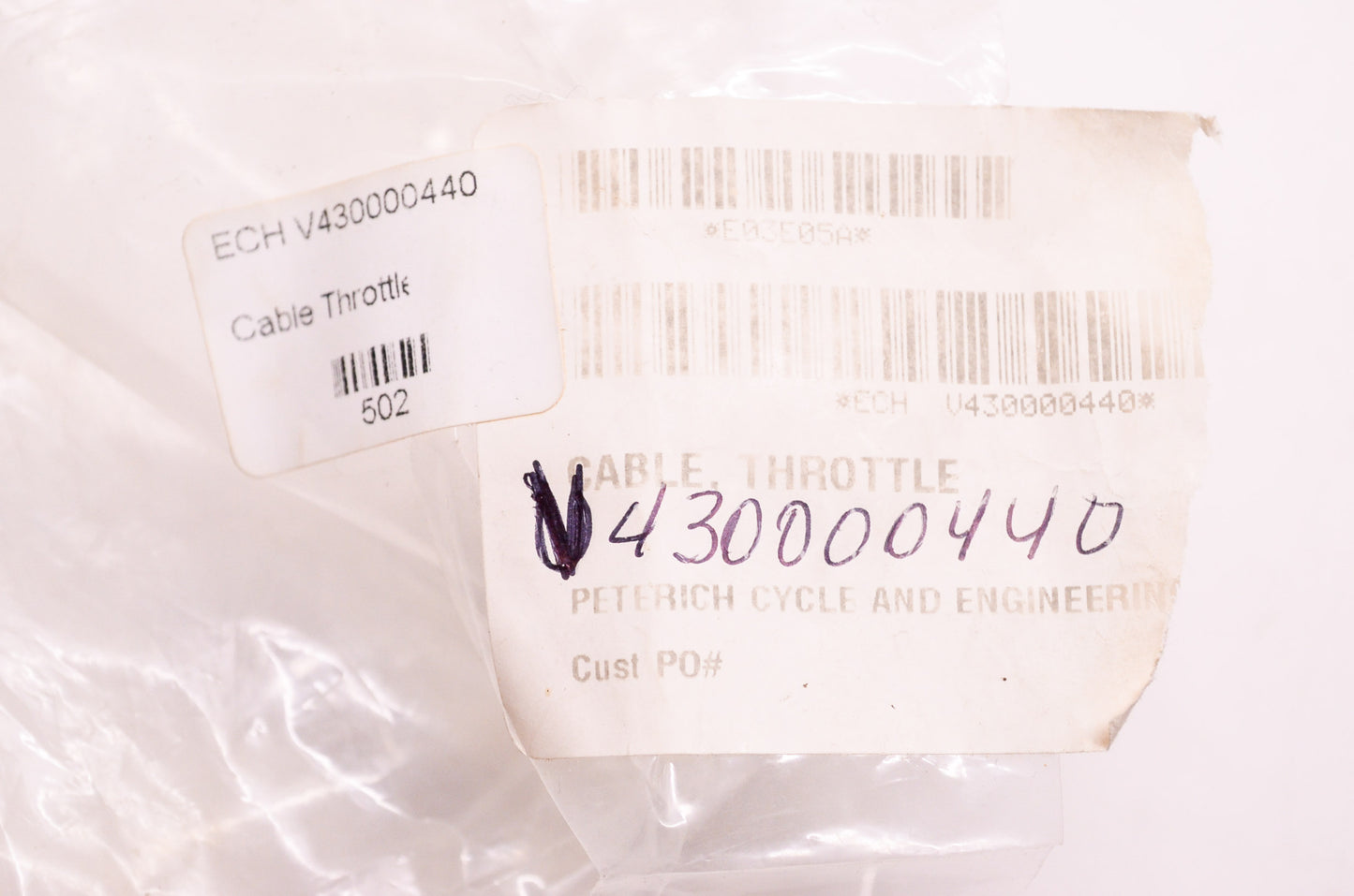 New OEM Echo Throttle Cable