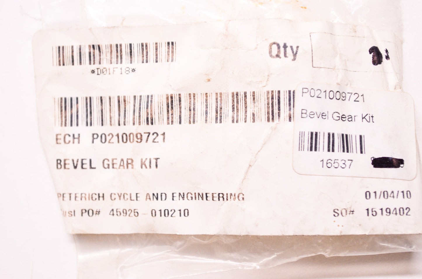 New OEM Echo Bevel Gear Kit