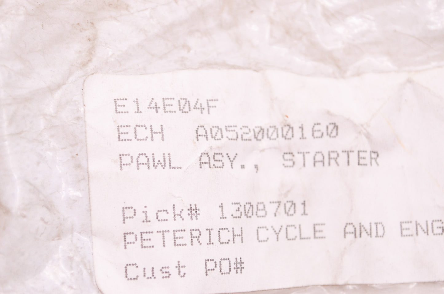 New OEM Echo Starter Pawl Assembly