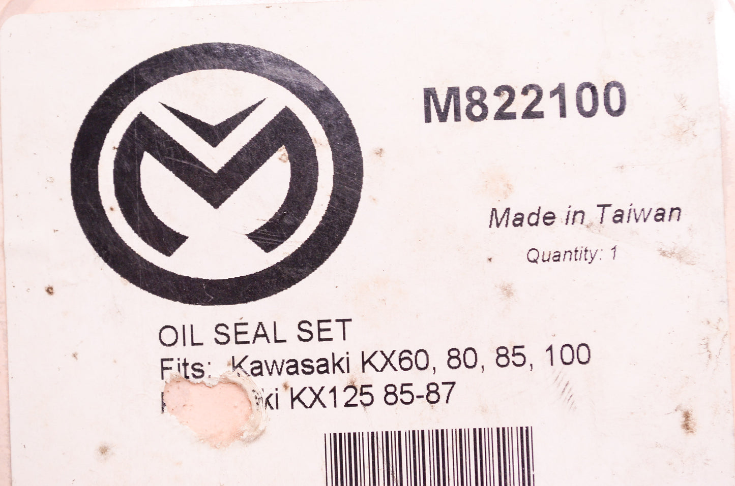 Oil Seal Kit Kawasaki KX60 80 85 100 125 '85-87 NOS