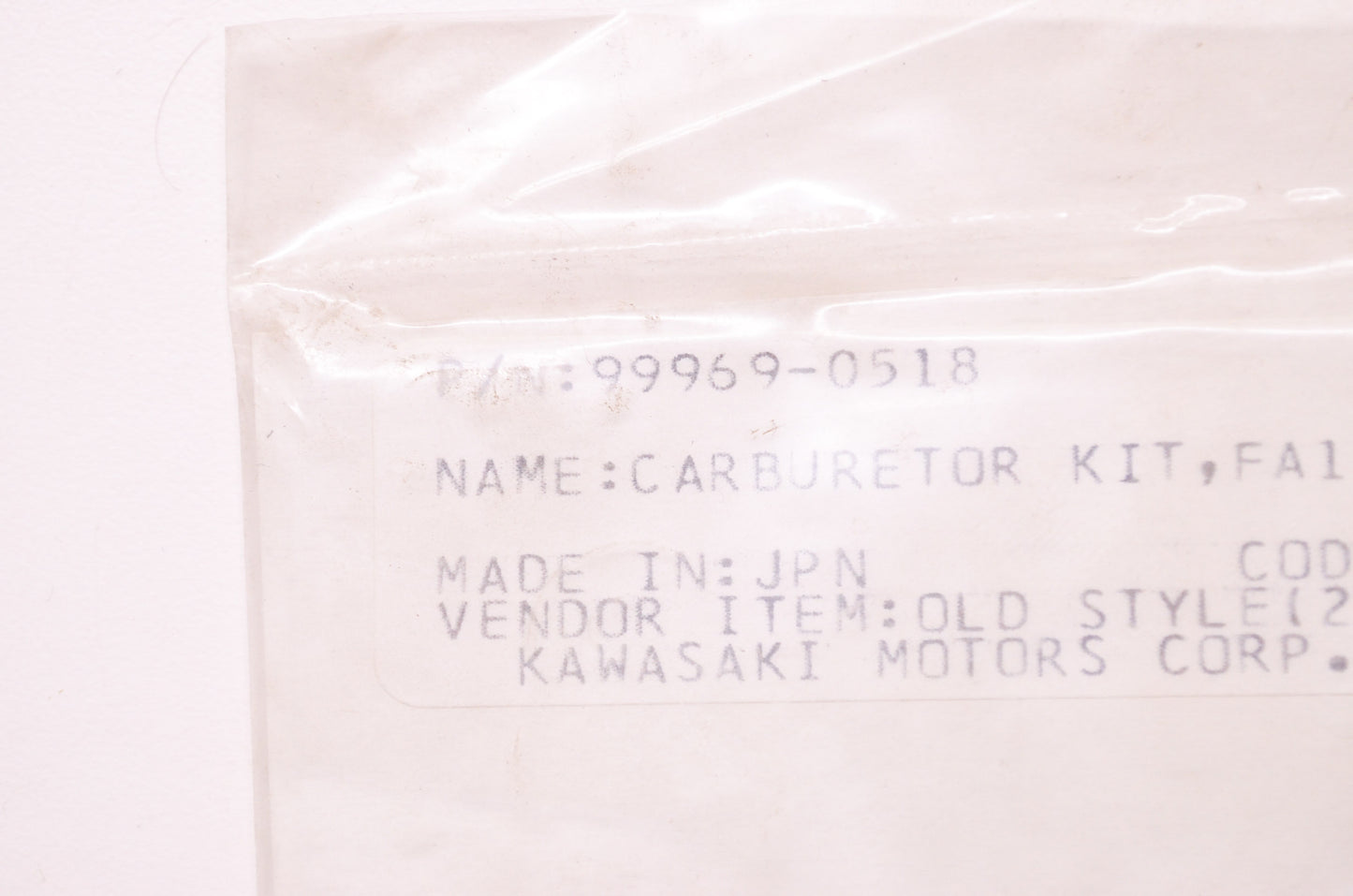 Carburetor Gasket Kit NOS