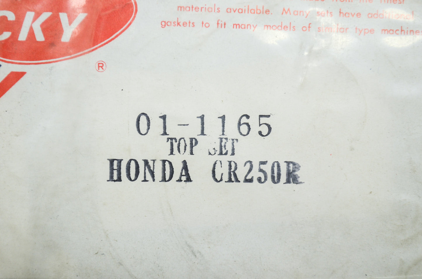 Top Gasket Set Missing Pieces Honda CR250R NOS