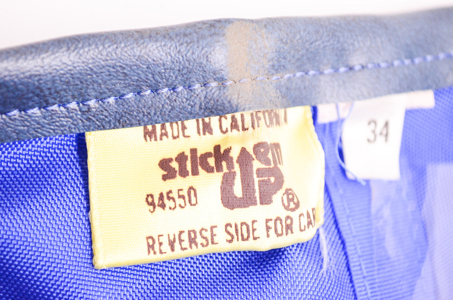 New Stick Em Up Blue Padded Riding Motorcycle Motorcross Pants 34' Waist Vintage