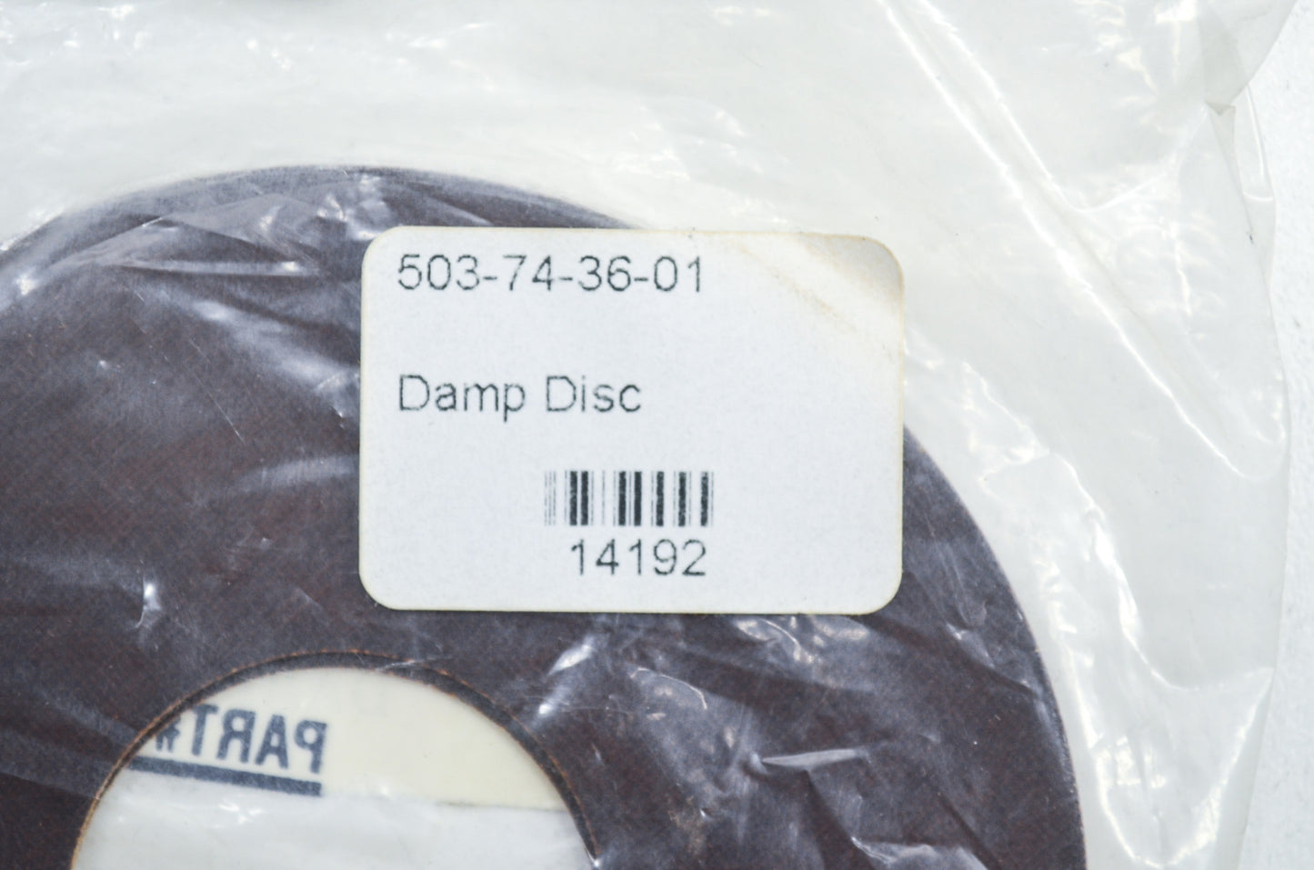 Dampener Disc 394 395 K 1250 NOS