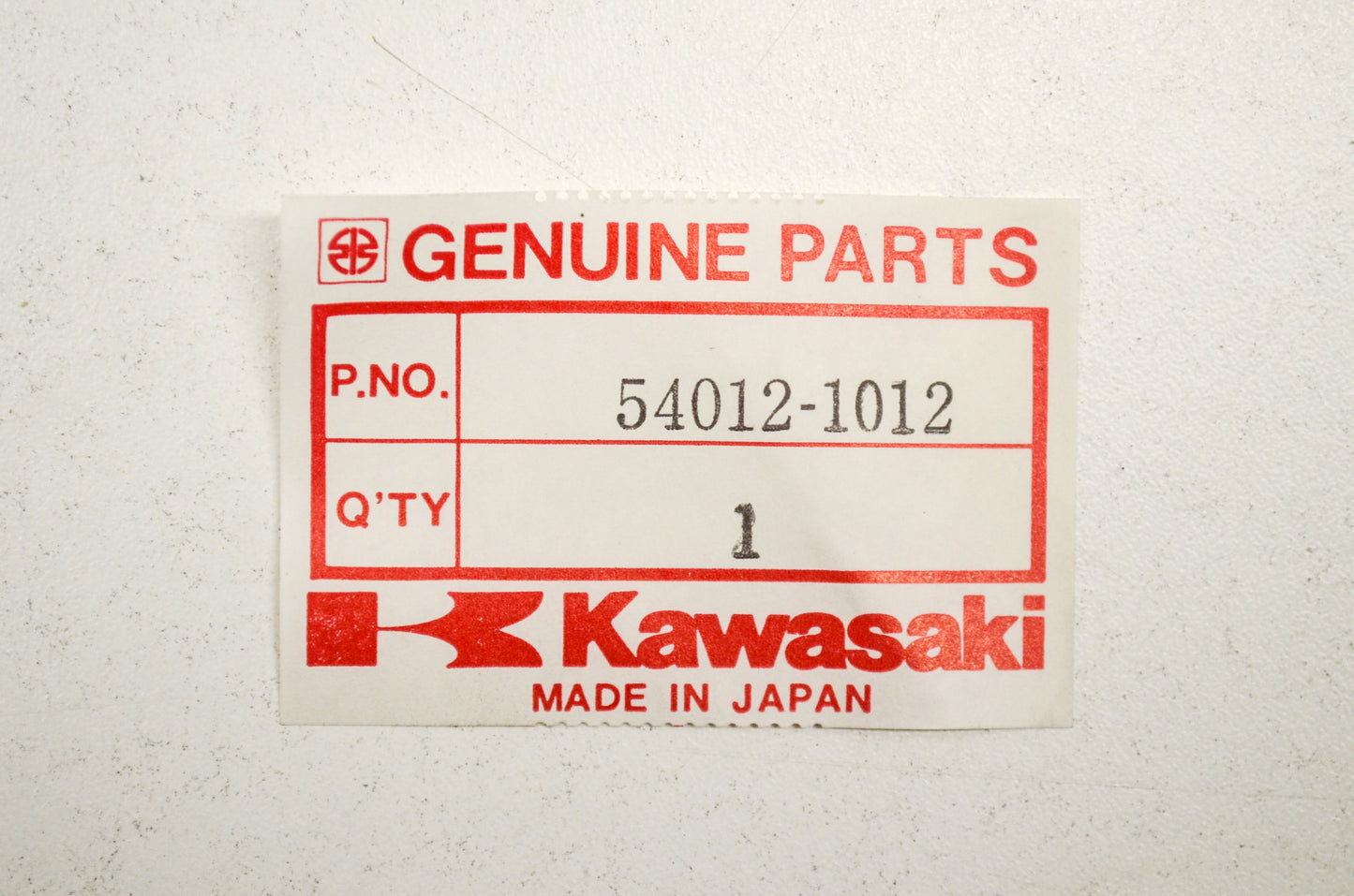 OEM Kawasaki 54012-1012 Open Throttle Cable NOS