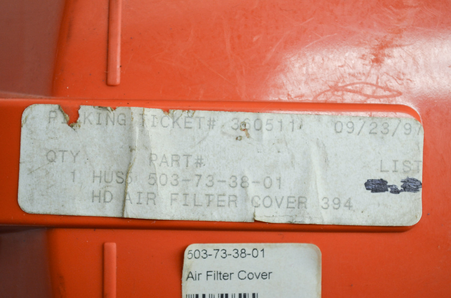 Air Filter Cover NOS