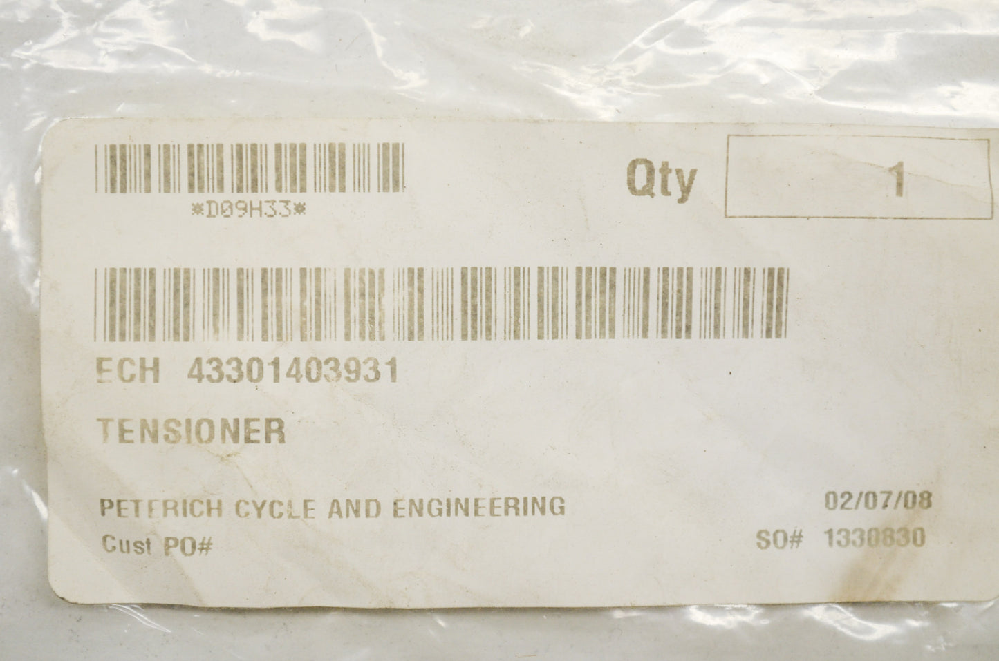 New OEM Echo Tensioner CS 302 305 306 PPF 210 211 PPT 230 NOS