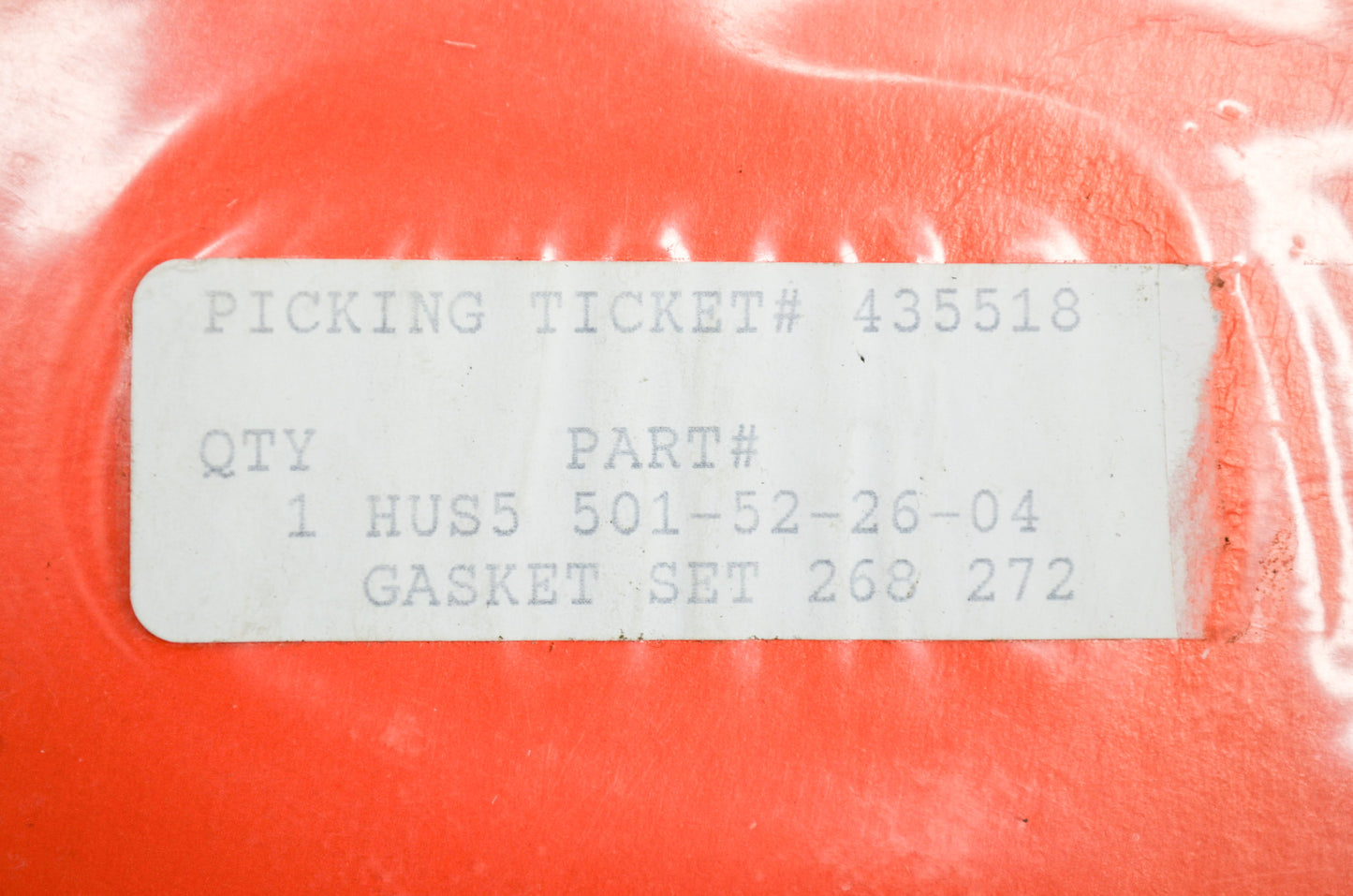 New OEM Husqvarna Gasket Set 268 272 NOS