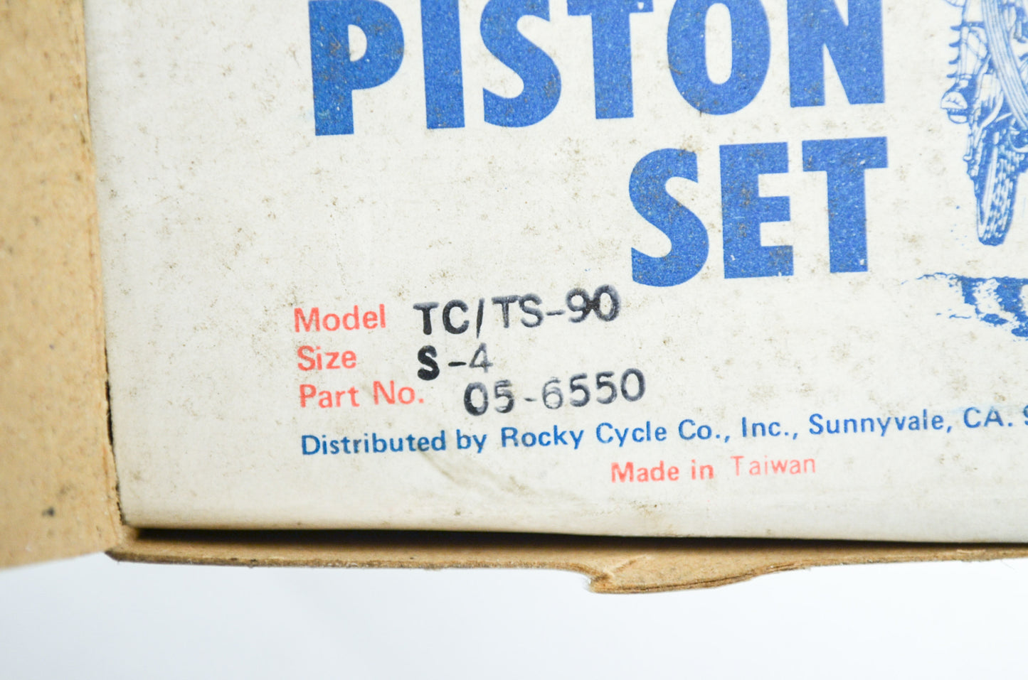New Rocky Piston Set for Suzuki TC/TS-90 Size S-4 NOS