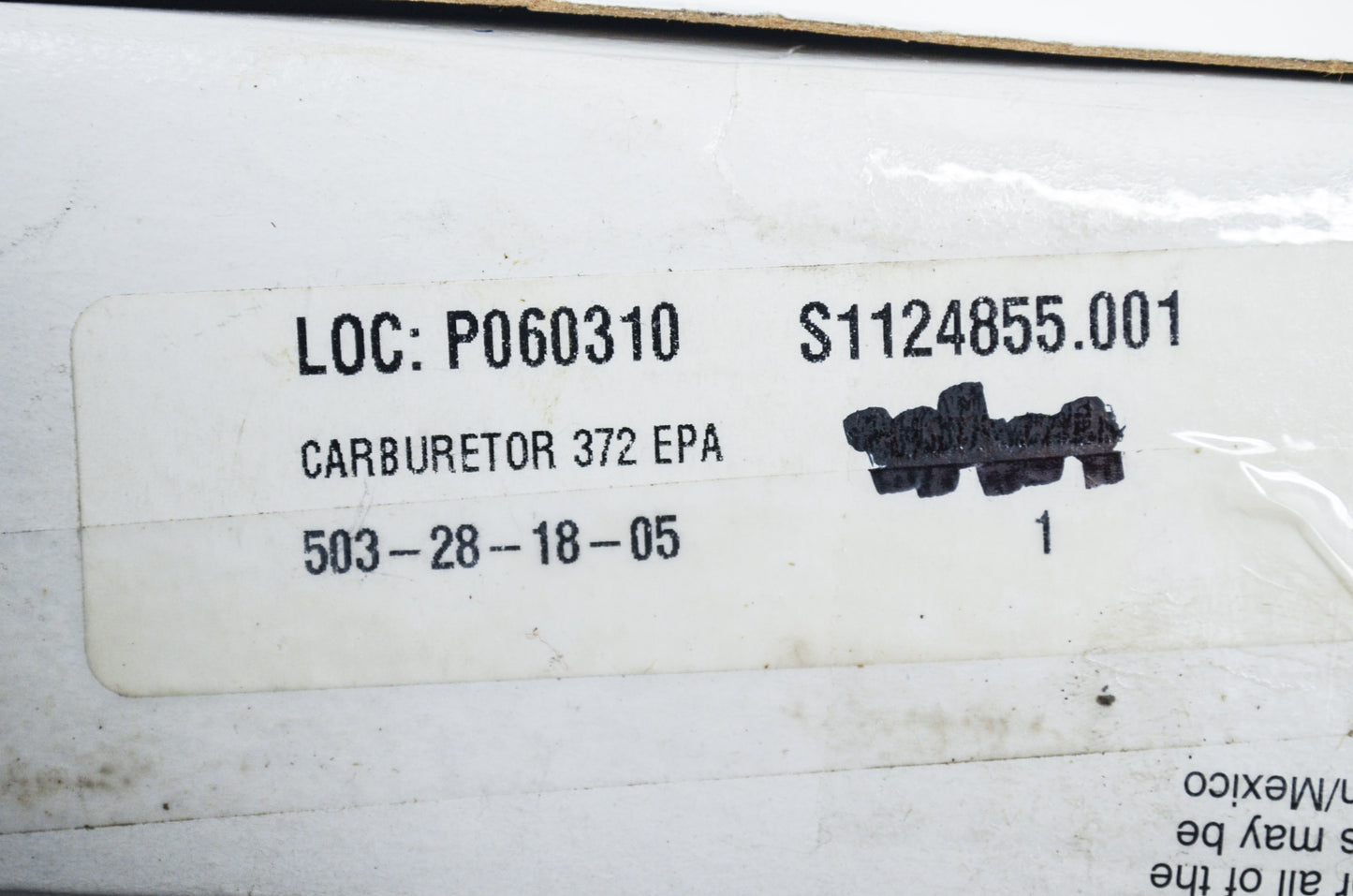 New Walbro Carburetor Husqvarna 372 EPA NOS