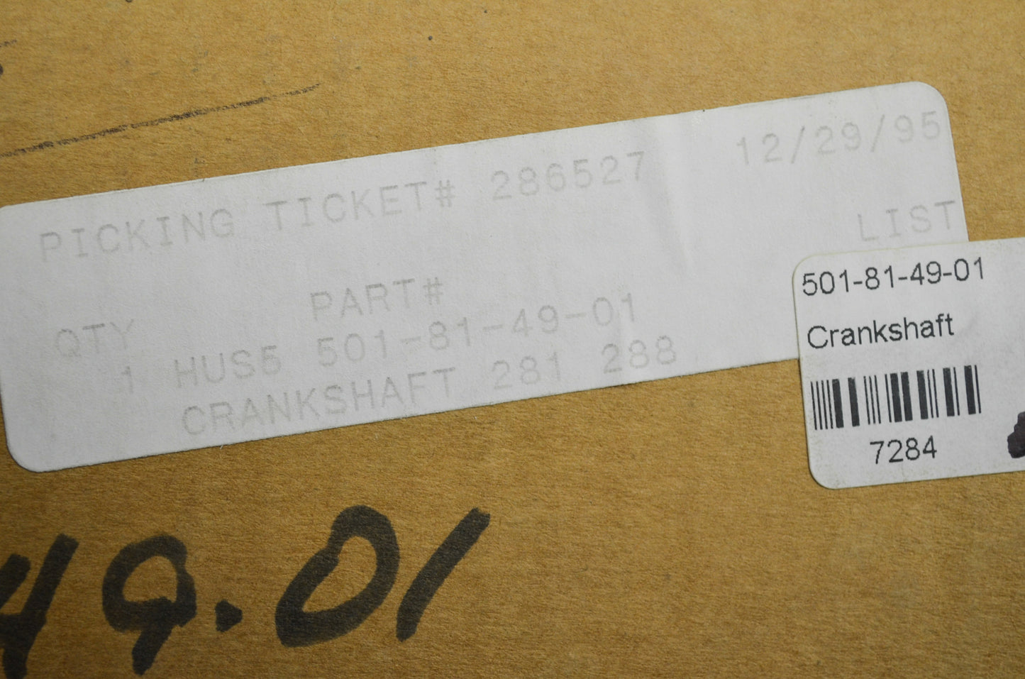 New OEM Husqvarna Crankshaft 281 288 NOS