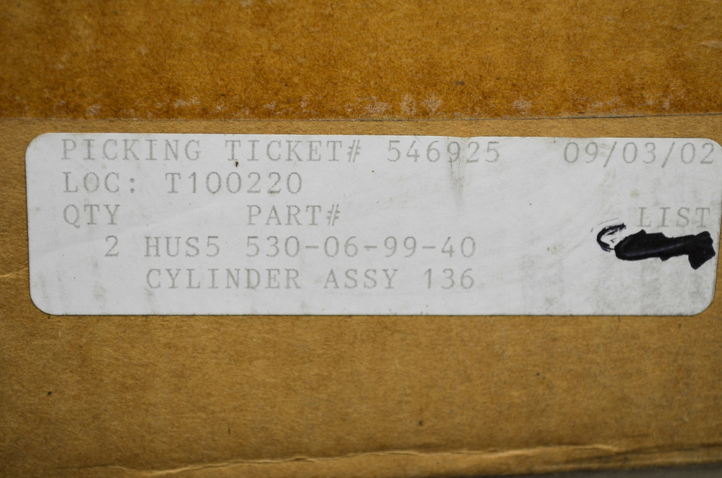 New OEM Husqvarna Cylinder Assembly 136 NOS