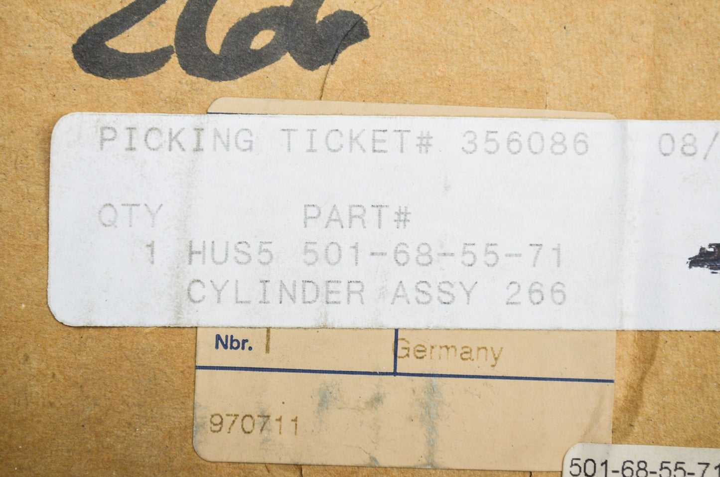New OEM Husqvarna Cylinder Assembly 266 NOS