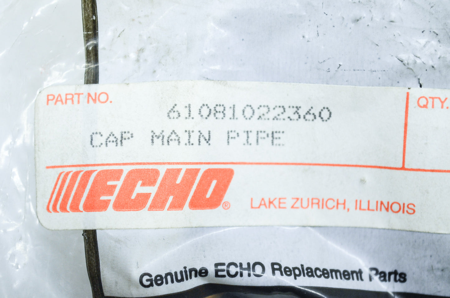 Main Pipe Cap PPT-2400 NOS
